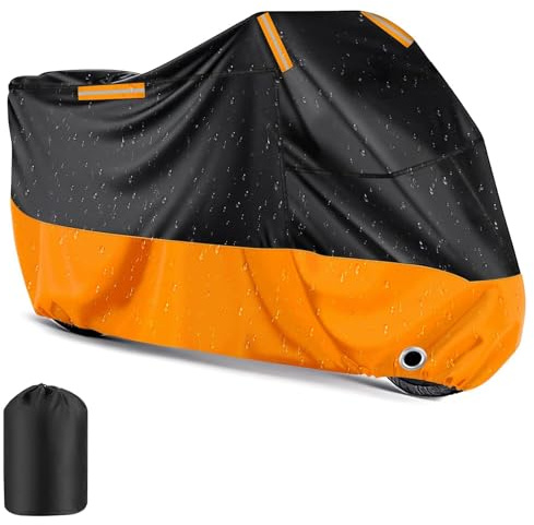 AOOSA Funda Moto Impermeable Exterior Interior (245x105x125CM)