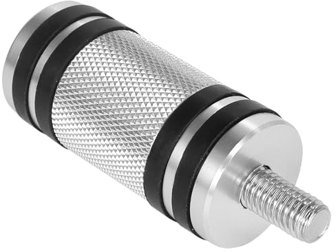 ABOOFAN Pedane Leva Cambio Moto in Alluminio Billet Argento, Kit Pedale Leva Cambio per Moto Cruiser, Gancio Deragliatore Posteriore Compatibile per Guida Comfort e Cambi Fluidi