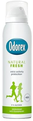 3-pack - Odorex deodorantspray - Natural Fresh - Anti-perspirant, 0 % alkohol - 150 ml