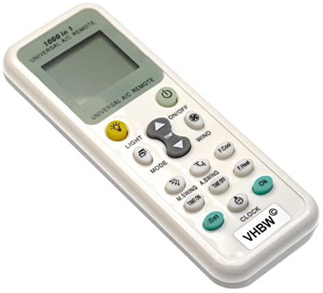 vhbw telecomando compatibile con ADC climatizzatori bianco