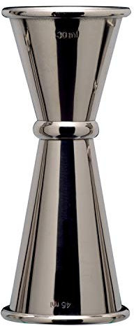 Piazza - Cuillère à cocktail en acier inoxydable, doseur professionnel pour équipement de bar, Jigger Japan Style Barman | Capacité 30/45 ml