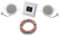 Busch Jäger DAB+ Bluetooth Unterputzradio DAB BT 8217 U – 101 Komplett-Set Future Linear Studioweiß + 2 x Deckenlautsprecher/Einbaulautsprecher + 20 Meter Lautsprecherkabel 2x0,75 mm² 8217U-101