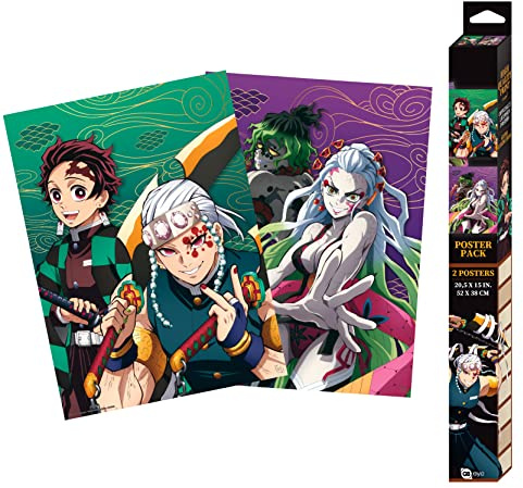 Gb Eye - Set 2 Chibi Posters Nöjesdistriktet (52 cm x 38 cm)