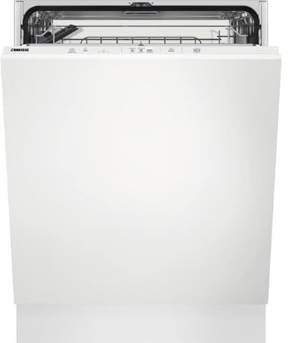 Zanussi ZDLN2521 Fully Integrated Standard Dishwasher - White Control Panel with Fixed Door Fixing Kit - E Rated