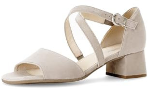 Gabor Damen Riemchensandalen, Frauen Sandalen,Best Fitting,Sommerschuhe,Freizeitschuhe,offene Schuhe,Strandschuhe,Absatz,Visone,40 EU / 6.5 UK
