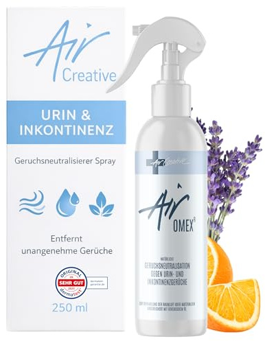 Air Creative Uringeruch Entferner - Anti Urin Geruchsstopp bei Inkontinenz & Pflege – Entfernt den Geruch statt zu überdecken