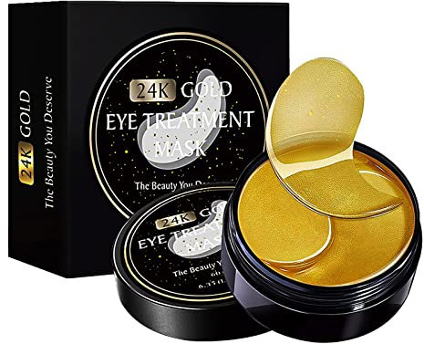 60 Pcs Collagene Patch Occhi,Maschera per Gli Occhi, Patch Occhiaie e Borse, Anti-Rughe e Anti-Occhiaie, Rimuovi Borse e Puffiness, Effetto Idratante e Antietà