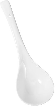 CIYODO Home Cucchiaio da Minestra Cucchiaio di Porcellana da Tavola in Ceramica da Minestra con Manico Lungo Mestolo da a
