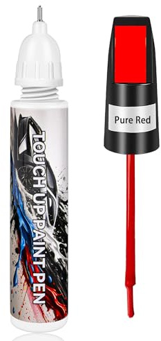 Touch Up Paint for Cars, Pure Red Car Paint Scratch Repair, Auto Paint Repair Pen, Automotive Scratch Remover, Professional Seamless Coverage, Color Accurate, Long lasting Adhension, Fast Drying