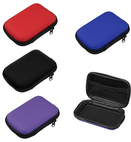4 Pezzi Porta Carte UNO, 11.5 x 8 x 4 cm Custodia Carte da Gioco con Cerniera, Borsa Portaoggetti per Giochi di Carte Riutilizzabile, Custodia Portatile per Carte da Gioco per Riporre Schede(4 Colori)