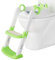 Toilettensitz Kinder Mit Treppe,Toilettentrainer für Kinder, WC Sitz Mit PU Gepolsterter, Spritz Rutschfestes Und Faltbar Toilettenleiter