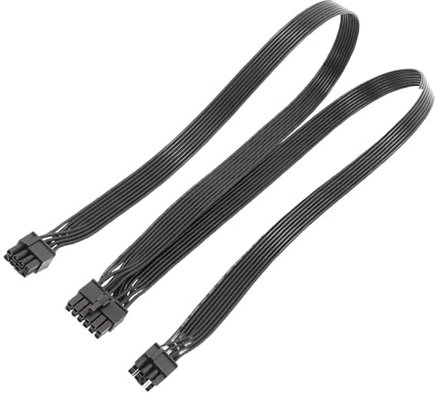 iHaospace PCIE Kabel für Be Quiet, Y Type Parallel Connection PSU 12 Pin Stecker auf Dual GPU PCIe 8 Pin (6+2) Stecker Stromversorgung für be quiet Power Supply