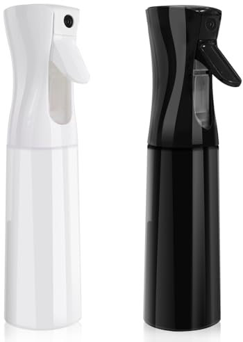 Bukuhlio Lot de 2 Vaporisateur Cheveux 280ML, Vaporisateur Plante, Bouteille Vide de Spray Réutilisable pour Cheveux, Vaporisateurs Vide en Continu pour Coiffeurs, Plantes, Visage