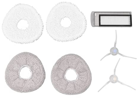 generic Kit di Accessori per Spazzatrice, Set di Accessori per Spazzatrice con Spazzola Laterale Regolabile, Spazzola Laterale, Set di Filtri e Panni per la Pulizia, Facile Risciacquo