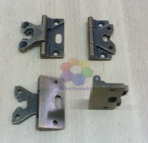 CERNIERA LF 2 PEZZI PER MOBILI ARTE POVERA IN STILE ANTICHI. CERNIERA LF COLLO BASSO 8mm (BASSO 8 mm)