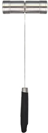 Jim Beam JB0197 spargisale e spargipepe in acciaio INOX con manici lunghi, impugnatura morbida, argento