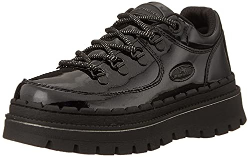 Skechers Womens Heritage Fashion Boot, Black Patent, 9 US