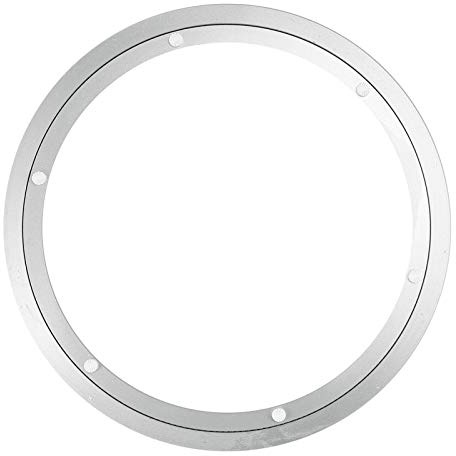 NUZAMAS 350mm(14inch) Heavy Duty Aluminium Alloy Rotary Table Bearings Turntable Round Dining Table Smooth Swivel Plate for Tabletop Serving Trade Show Displays