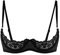 Freebily Reggiseno Aperto Sexy Donna Hot Balconcino Body Chest Harness Pelle Bikini Bra Push Up Wetlook Crop Top Cinghie Incrociate Camisole Erotico Latex Lingerie Nero W L