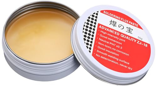 DAZISEN Pâte à Souder 50g - Flux Pâte à Braser pour Soudure Électrique Sans Nettoyage Outil de Réparation de Soudage Mécanicien pour Mécanique, Métal, étain, Cartes PC, Composants