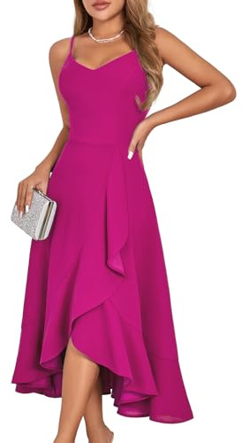 DRESSTELLS Women's Cocktail Dresses, Formal Wedding Guest Prom Evening Party High Low Dress