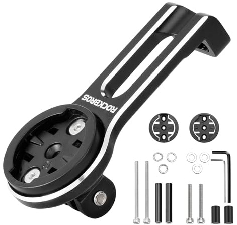 ROCKBROS Cykeldatorfäste, Cykelkilometermätare av Aluminium, Universalt för GoPro, Framlampa och Cykeldator, Kompatibelt med Garmin, Bryton, Wahoo, Specifikt för TCR/PCR