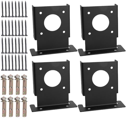 Regolabile Deck Post Ancoraggi Base Staffe Portatile Robusto Rinforzato Accessorio per Struttura Sicura Hardware Esterno
