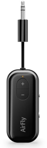 Twelve South AirFly SE, Bluetooth Wireless Audio Transmitter Adapter, Black