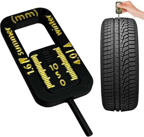 Medidor Profundidad Neumáticos | Herramienta Mantenimiento Neumáticos Auto | Medidor Portátil Profundidad - Para Mecánicos Técnicos Usuarios Domésticos Sedanes Caravanas