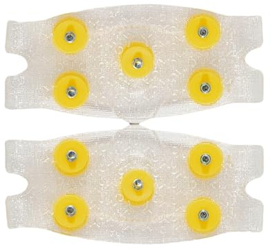 Crampons Neige Chaussures, Pointes De Chaussures À Glace, Rampons Antidérapants, Paire De Poignées en pour Pointes De Neige Et De Glace d'hiver, avec 5 Crampons en Acier,