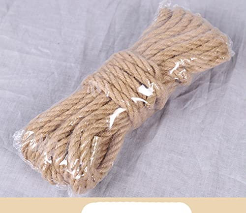 WEDSA 10M Natur Jute Seil Schnur Seil Hanf Twisted Cord Macram DIY Craft Handgemachte Dekoration Pet Scratching 4mm-12mm-12mm x 10m
