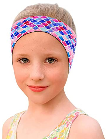 Sehoangd Schwimmstirnband Schwimmohrband wasserdichtes Bade -Ohrschutz Band Haarschutz für Kinder Erwachsene Learplugs