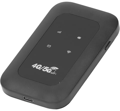 Gugxiom Mobila Wi-Fi-hotspots, Bärbar Reserouter Stöder 10 Användare Samtidigt, 2100mAh Batteri, Fick-Wi-Fi-enhet för Säkert Internet Hemma eller Var du än Går