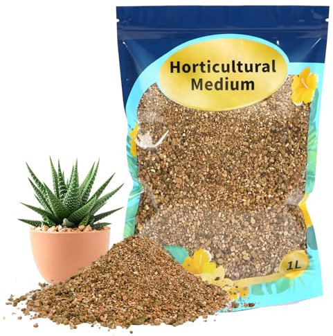GOTVUGE Vermiculite für die Gartenarbeit, grobes Vermiculite zur Pflanzenvermehrung, Stecklinge und Keimung (1L)