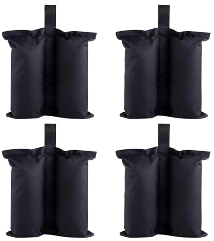 Weight Bags - Sun Shelter Weights, Beach Tent Anchors | Waterproof Fillable Sandbags for Wind Resistant, Durable Outdoor Base Bags, Reusable Tent Holders, Ground Anchors for Parasols