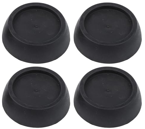 UTTASU Paquete de 4 almohadillas de goma para lavadora, amortiguadoras de vibraciones para electrodomésticos y muebles, 10 x 8 x 8 cm, protección antideslizante para suelos de madera dura, azulejos y