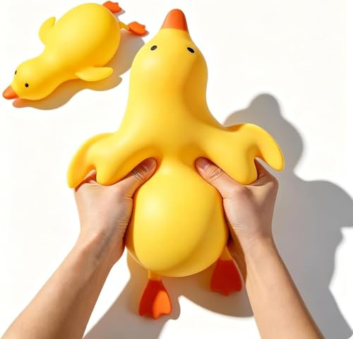 33 cm gigantisk anka squishy, jumbo stora söta stora ankor stressboll mjuka squishys långsam stigande stressboll rolig dekompressionsankor squishies gåva för ångest stress festgåvor (jätte)