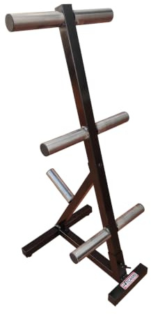 Soporte para Discos de Pesas y barras 50 mm y 28mm, Porta Discos de Acero de Alta Resistencia, Árbol Organizador para Gimnasio y Home Gym, Rack para Almacenamiento de Pesas, Fitness y Musculación