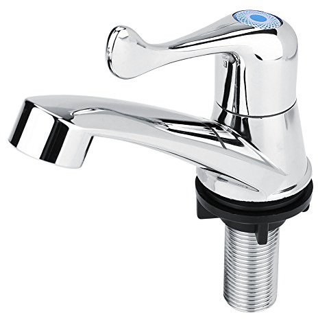 Einzelne Kaltwasserhahn ABS Kunststoff Einhand Becken Wasserhahn Wasserhahn Badezimmer Becken Restroom Waschbecken Hand Waschbecken Wasser Waschbecken Küchenspüle Zubehör(Tail G1/2)