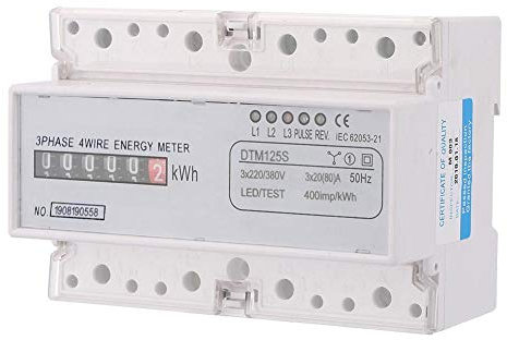 Contatore Trifase 220/380V 20-80A Consumo Energetico Contatore KWh Trifase Contatore Elettrico Digitale Contascatti Elettrico