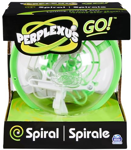 Perplexus GO Spiral, Compact Challenging Puzzle Maze Skill Game