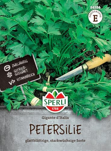 84384 Sperli Premium Petersilie Samen Gigante De Italia | Große Blätter | Samen Petersilie | Petersilie Samen Mehrjährig | Kräuter Samen