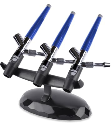Support D'aérographe en Plastique, Support D'aérographe Portable Léger et Universel pour Trois Stylos AéRographe Accessoires de Peinture d'art Bricolage