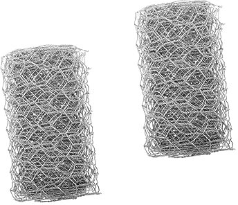 Yardwe 2pezzi Rete Zincata Per Artigianato e Giardinaggio Rete Per Recinzione Di Piante e Decorazioni Alta Resistenza e Leggerezza Materiale Di Qualità Per Progetti Esterni