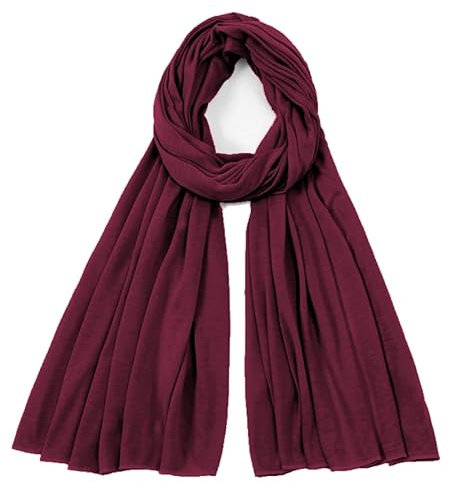 Van Der Rich ® - Einfarbiger Schal Weiche Stola 68cm*170cm - Damen (Bordeaux40)