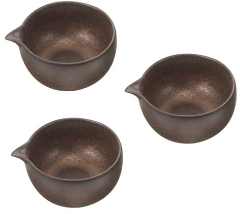 Ciieeo 3St Matcha-Schale Keramik dispoten thehomeuse Matcha-Becher pokale Trink Gläser Teeschale Keramik mit Ausgießer Trinkbecher Ersatzpunkt Halterung schmücken Tasse Rührgerät