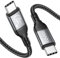 RAVIAD Cable USB C 2M, USB 3.2 Gen2x2 20Gbps Transfert Données, 240W Câble USB C vers USBC, Transmission Video 8K@60Hz 4K@60Hz pour iPhone 16/15, Galaxy S25/S24/S23, MacBook, Pad, Moniteurs, SSD