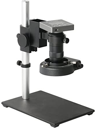 Elektronmikroskop 37MP Industriell HDMI USB 1080P HD 100X Elektroniskt videomikroskop Vuxna PCB Lödning Utanför användning,Grey-37MP
