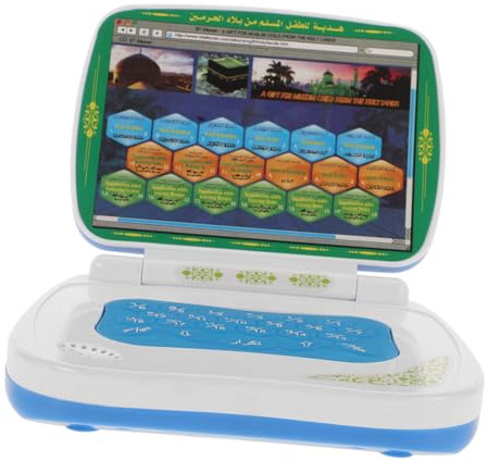 BESPORTBLE Computer Portatile Per Ragazzo Ragazza Didattico Con Schermo Tattile Riproduzione e Supporto Per Lingua Araba Gioco Educativo Interattivo Per Piccoli