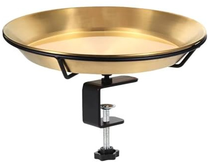 Ruarby Mangeoire pour oiseaux - Baignoire - Lieu d'alimentation pour jardin, jardin, jardin, extérieur, perchoir d'observation des oiseaux sauvages, mangeoire pour oiseaux